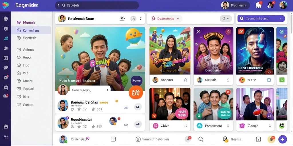 Menampilkan pilihan permainan yang beragam dan menarik.