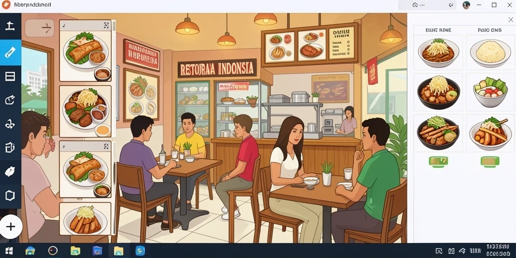 Tampilan antarmuka yang menawan dan mudah dinavigasi.