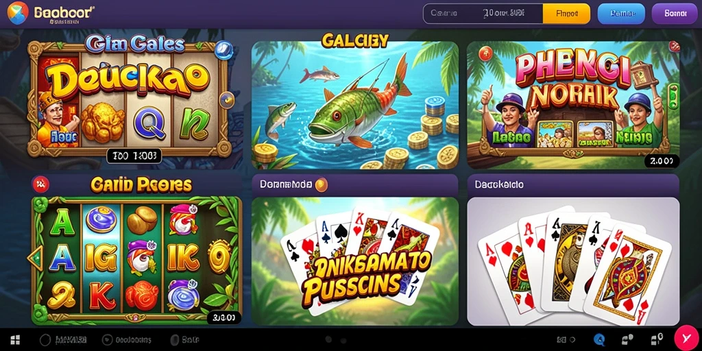 Screenshot menunjukkan antarmuka permainan yang menarik.
