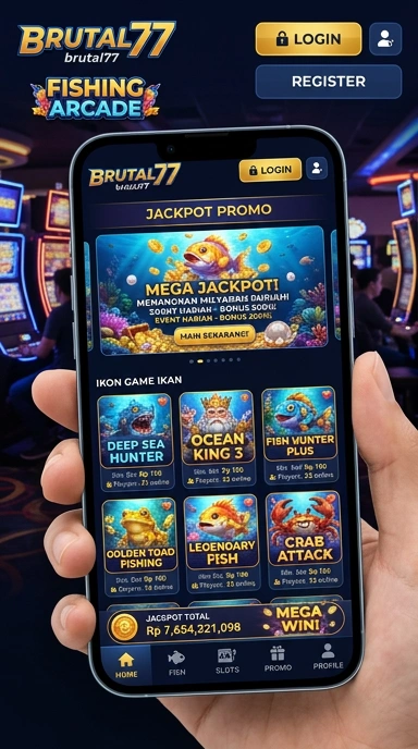 Cuplikan layar menu unduhan brutal77 untuk perangkat Android